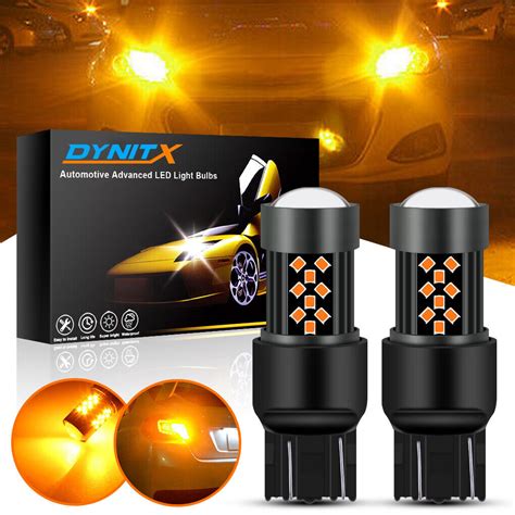 Amber Led Front Turn Signal Lights Bulbs For Toyota Camry