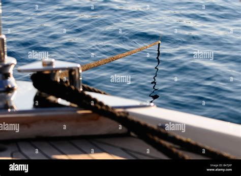 Anchored Ropes On Board A Super Yacht Picture By Patrick Steel