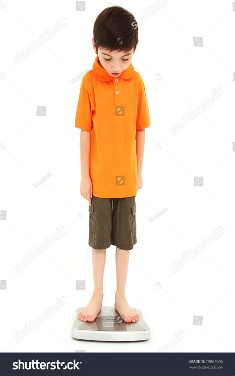 Boy On Scale Very Thin Over 1 Royalty Free Licensable Stock Photos