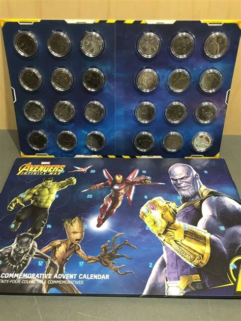 Marvel Avengers Infinity War Limited Edition Collectable Coins Set Of