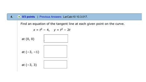 Solved Find An Equation Of The Tangent Line To The Given 244