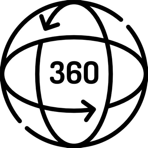 360 Degrees Special Lineal Icon