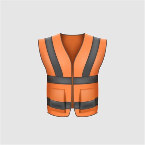 Chaleco De Seguridad Naranja Realista Uniforme De Protecci N Para