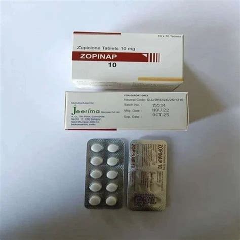 Zopiclone 10 Mg Zopiclone Tablets For Personal At Rs 150 Stripe In Nagpur