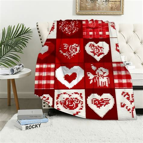 Aristuring Happy Valentines Day Decorative Throw Blanket Wedding