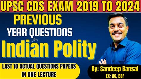 Previous Year Questions For Indian Polity Complete Questions In One