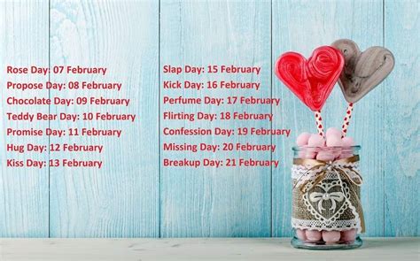 Valentine Week List February 2019: Complete List Of Valentine Week (7 ...