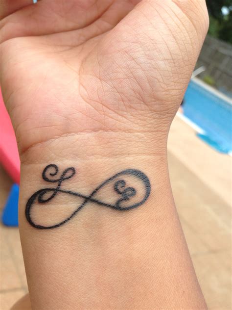 Infinity Tattoos With Initials