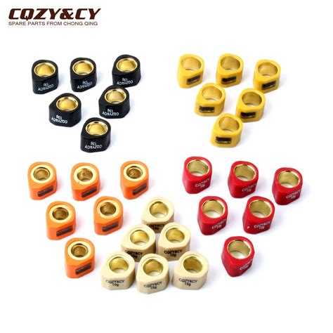 6pc Racing Variator Roller Weights 20x15mm 8g 10g 13g 15g 19 5g For