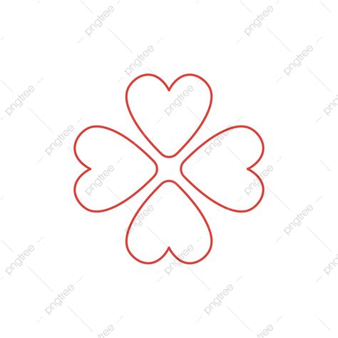 Icono De Vector Concepto De Cuatro Corazones Rotados Png Simpat A La