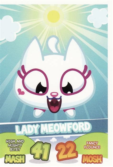 Moshi Monsters Mash Up Trading Cards Series 1 Lady Meowford On Ebid