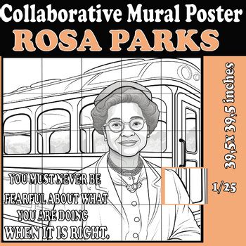 Rosa Parks Quote Collaborative Poster Art Women S Black History Month Craft