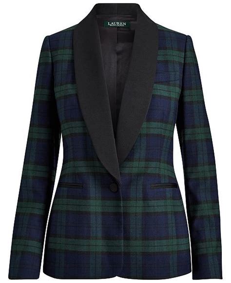 Lauren Ralph Lauren Tartan Blazer Reviews Jackets Blazers Women