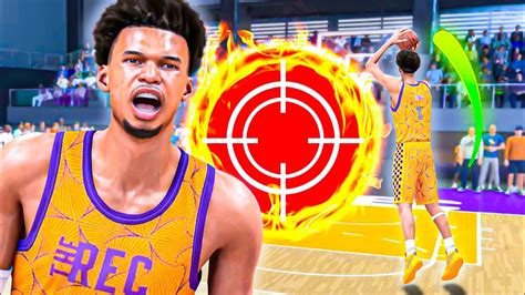 This 7 1 Victor Wembanyama Build DOMINATES The REC In NBA 2K24 YouTube