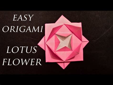 Simple Origami Lotus Flower Instructions | Best Flower Site