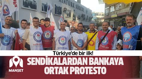 Sendikalardan bankaya ortak protesto Manşet Aydın