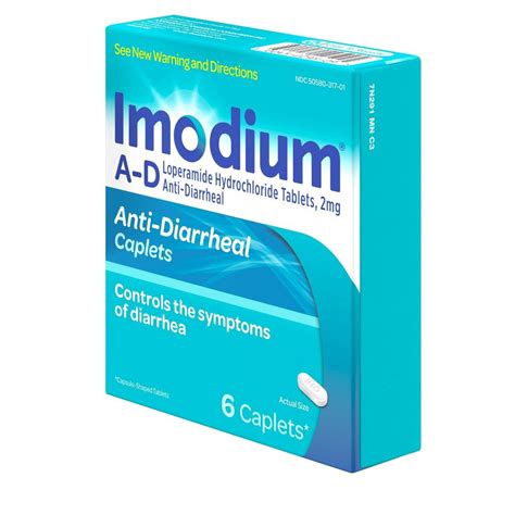 Imodium A D Diarrhea Relief Caplets With Loperamide Hydrochloride Anti