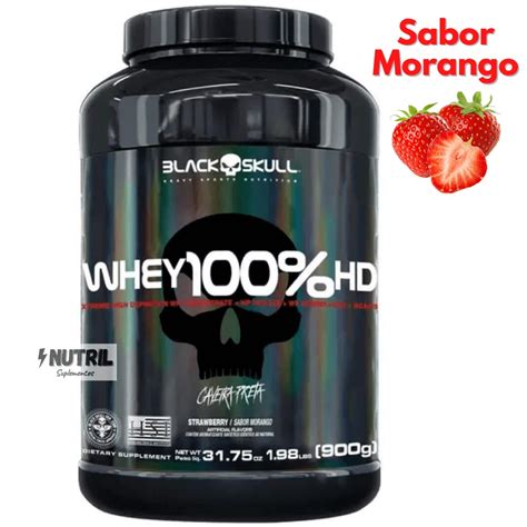 Whey Protein Hd Pure Black Skull Pote G Isolado