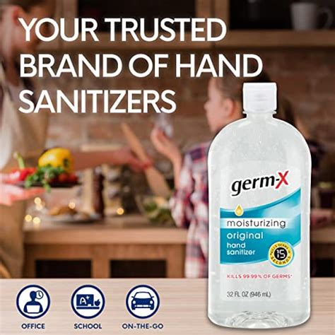 Germ X Original Hand Sanitizer Non Drying Moisturizing Gel With