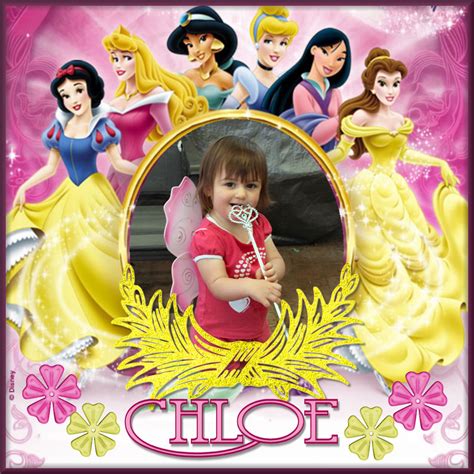 chloe with the disney princess | Digital Scrapbooking at Scrapbook Flair