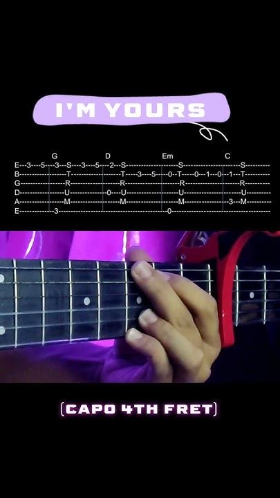 Jason Mraz I M Yours Guitar Tabs Guitar Fingerstyle Tutorial Youtube