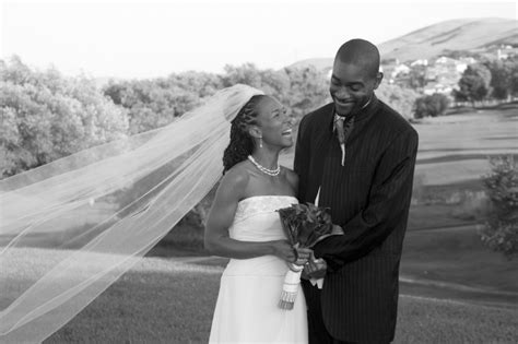 Black and white wedding photo of an African American Couple. – San ...