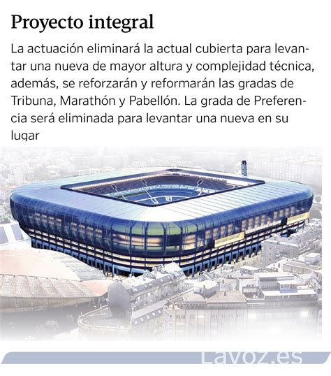 Así sería el nuevo Riazor 45 000 plazas y tres anillos de gradas en el