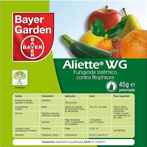 Bayer Aliette Wg Fungicide 45 G Uk Garden And Outdoors