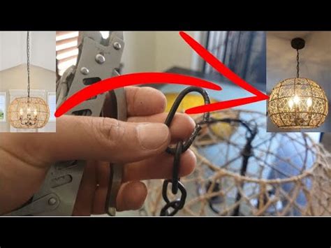 How To Shorten The Chain On A Chandelier Light YouTube