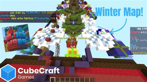 Winter Map In Cubecraft Blockwars Ctf Youtube