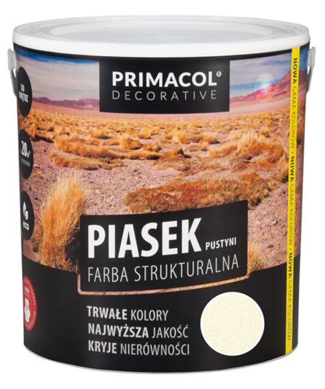 Farba Strukturalna Piasek Pustyni Waniliowy 5 L Primacol Decorative