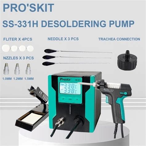 Pro Skit SS 331H ESD LCD Digital Electric Desoldering Pump BGA