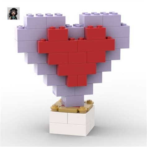 Lego classic 10717 Heart | Lego, Classic building, 3d heart