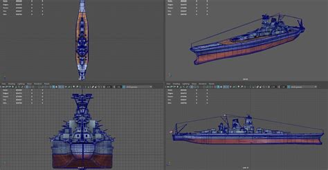 Japanese Battleship Musashi 3d Model By Sanchiesp