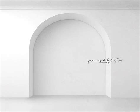 Avezano White Arch Wall Photography Backdrop Designed By Angela Forker