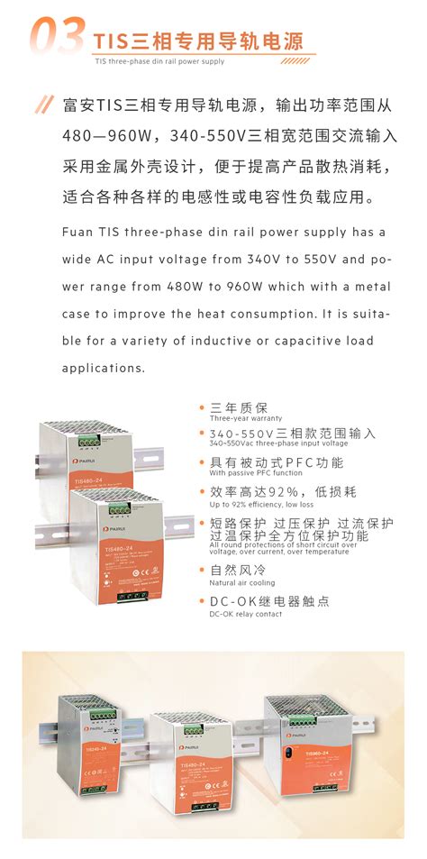 Product Introduction Din Rail Power Supply Fuantronics Pairui