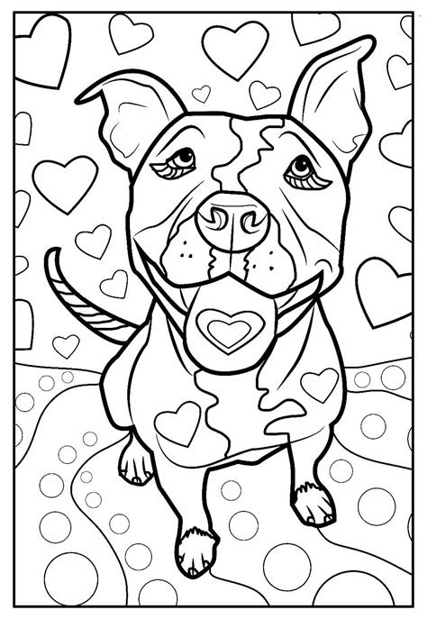 Desenhos De Pitbull Para Colorir Pintar E Imprimir ColorirOnline