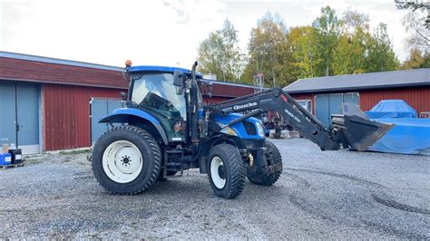 K P Traktor New Holland Ts A Wd Super Steer Och Lastare P Klaravik