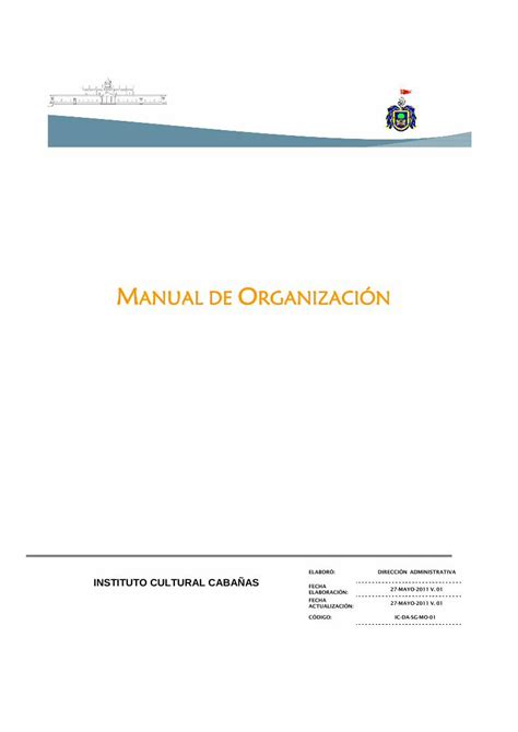 Pdf New Manual De Organizaci N Icctransparencia Info Jalisco Gob Mx