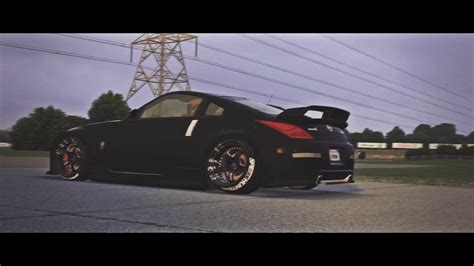 LFS Nissan 350Z Stance LFS TG Bludfx Dual Video YouTube