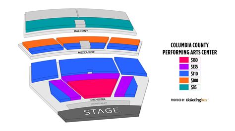 Augusta Columbia County Performing Arts Center Seating Chart