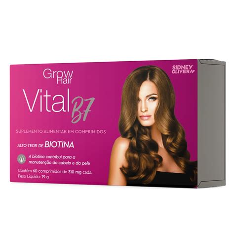 Grow Hair Vital B Sidney Oliveira Comprimidos Sidney Oliveira