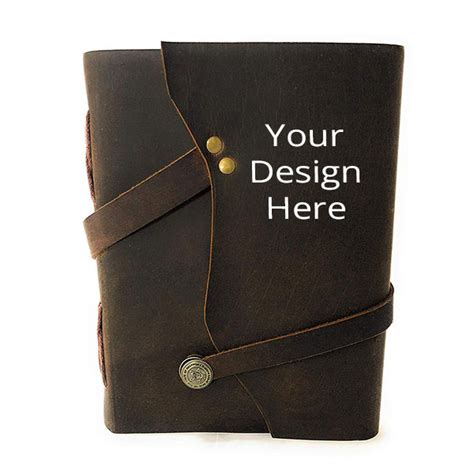 Buy Dark Brown Customized International Genuine Hunter Leather Diary