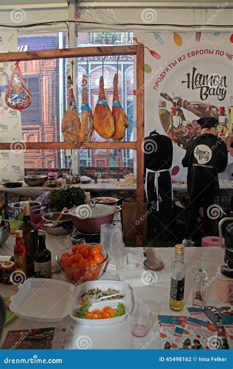 Street Food Festival in Kiev, Ukraine. Editorial Photography - Image of