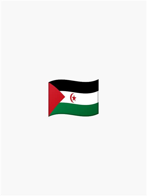 " Emoji Flag Western Sahara" Sticker for Sale by Stickypegatinas ...