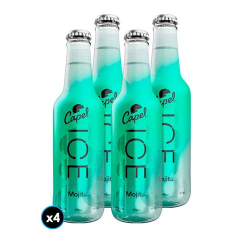 Booz cl 4x Cóctel Capel Ice Mojito Botella 275cc