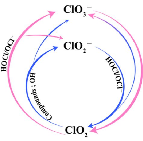 Decomposition and redox reactions of NaClO2 solution in the presence of... | Download Scientific ...