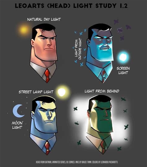 BRUCE WAYNE Light Study BATMAN The Animated series by le0arts on ...