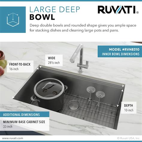 Ruvati Roma Undermount 30 In X 19 In Brushed Stainless Steel Single