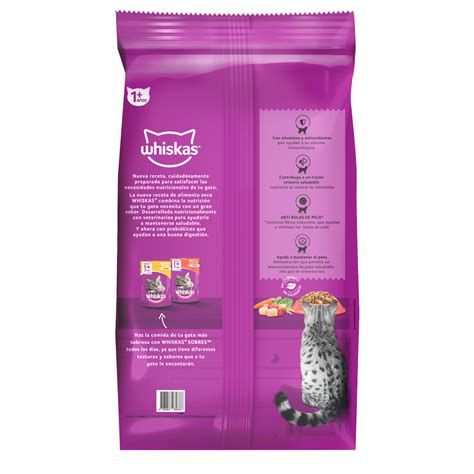 Whiskas Alimento Seco Para Gatos Castrados Mix Carne